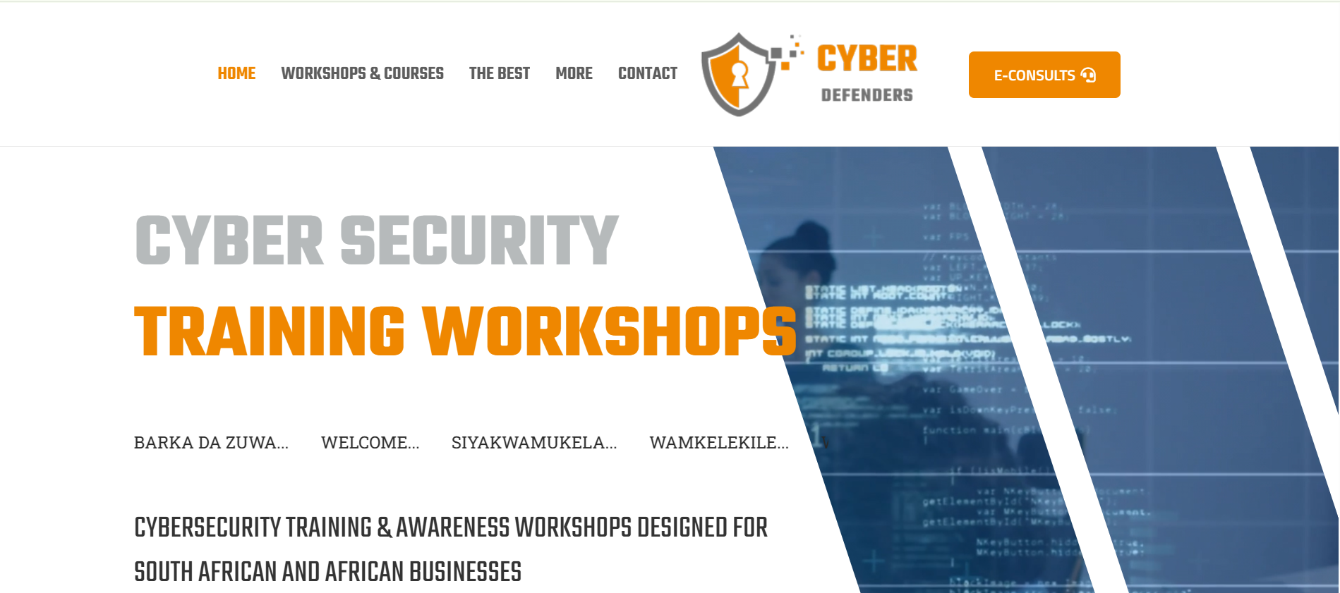 cybers security training workshops