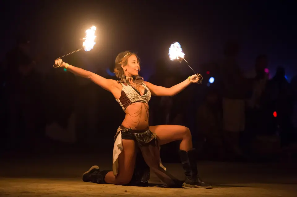 south african fire dancers